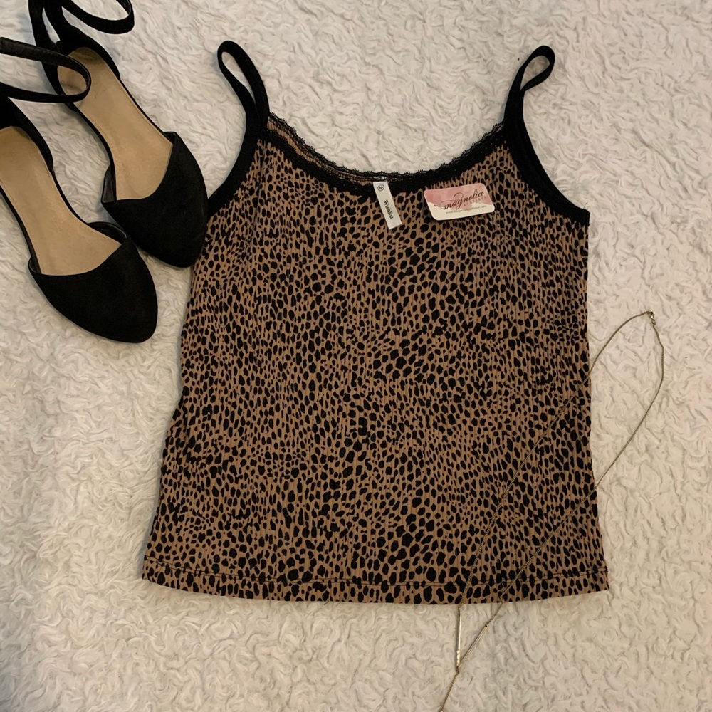 BRAND NEW Leopard Print Ribbed Tank